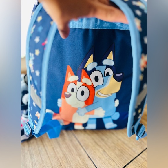 Bluey Rock Star 17" Backpack, & Toddler Kids Winter Boots with Faux Fur Trim 6 - Picture 8 of 9